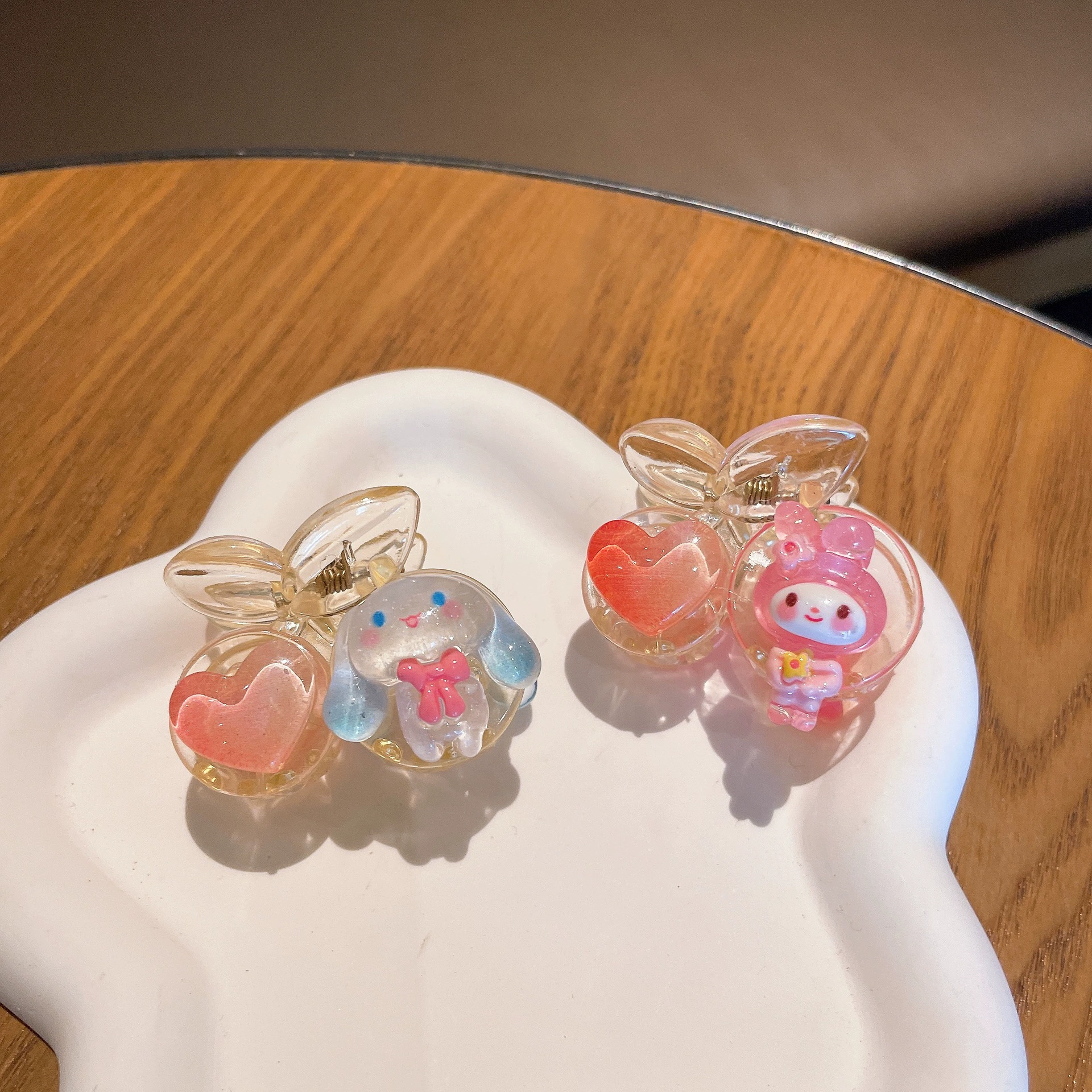 Sanrio, детская клешня крабик для броши, мультяшный зажим для волос, акула, аксессуар для волос, корейский стиль