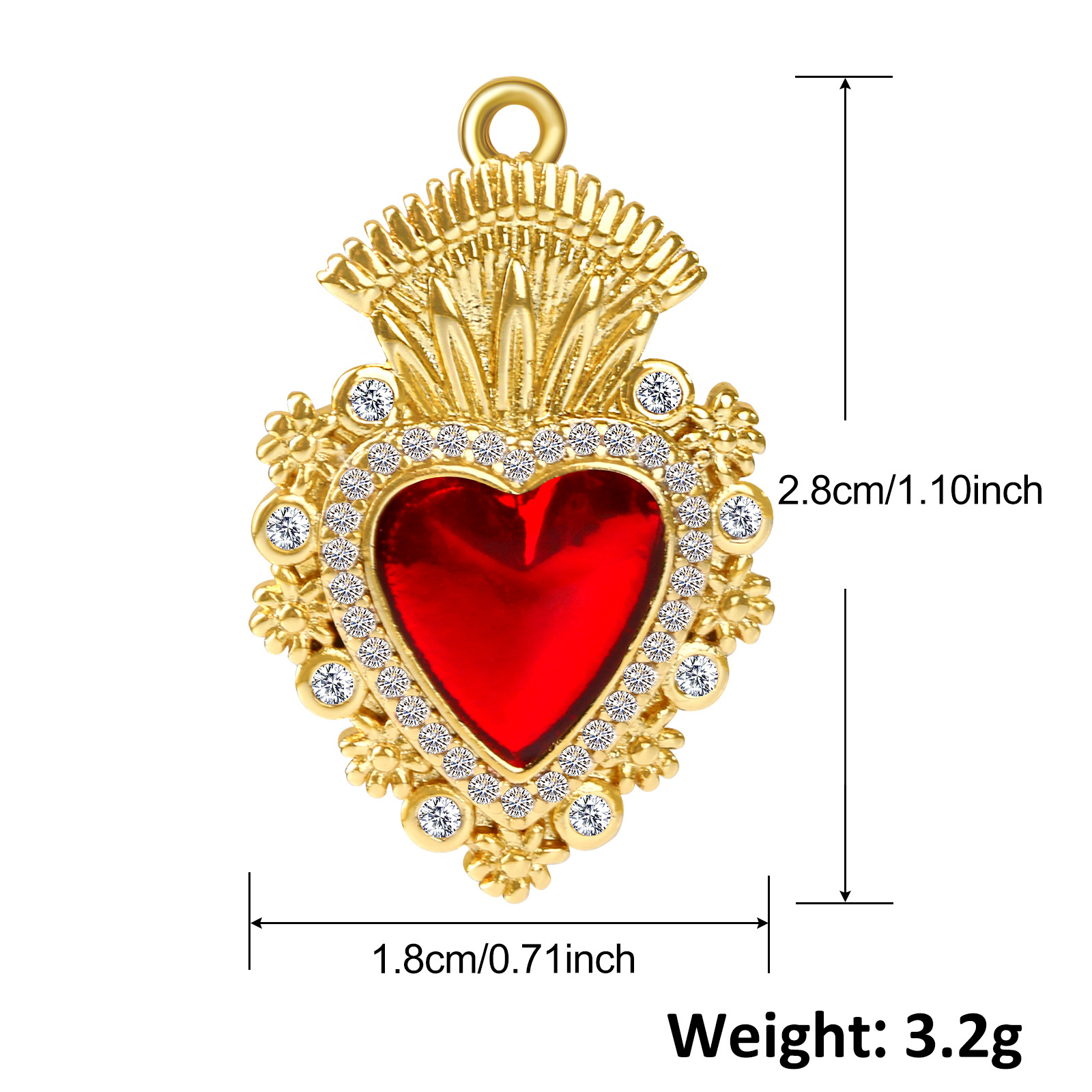 6g Weight Pendant Jewelry Making Type 15*28mm, 20*17mm, 30*14mm Jewelry Making Size Gold Plated Plating Material Gem Inlay Material DIY Jewelry Accessories Classification 1 Piece Quantity Copper Material Cross, Heart Shape, Wings Pattern Polished Finish Inlay Design Retro Style 1 Piece 15*28mm 20*17mm 30*14mm Copper Gem Gold Plated Cross Heart Shape Wings Polished Pendant 9