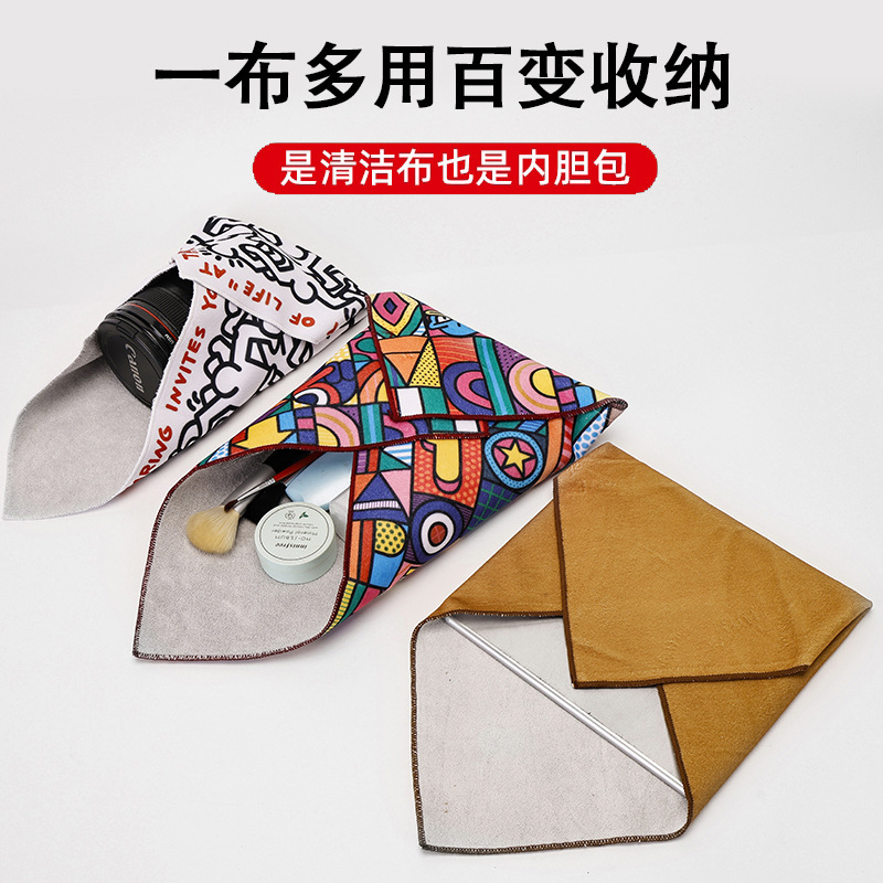 Camera wrapping cloth hundred patch cloth folding cloth self-adhesive cloth micro single SLR storage cloth magic cloth lens protective bag