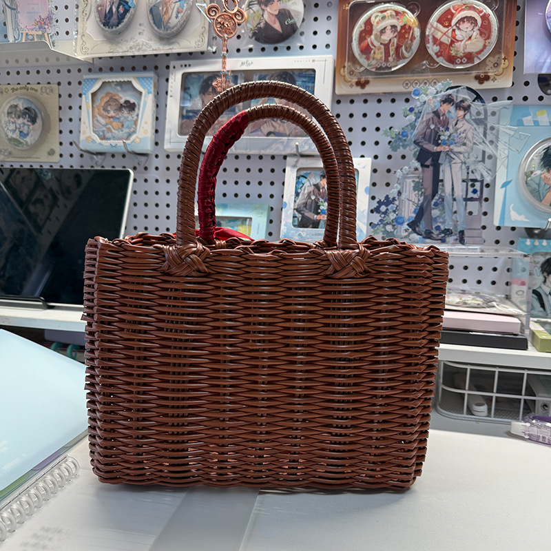 Cesta de baño cesta de la compra cesta de baño de ratán-como cesta de Baño azul cesta de picnic cesta de huevo cesta de la compra en casa ins
