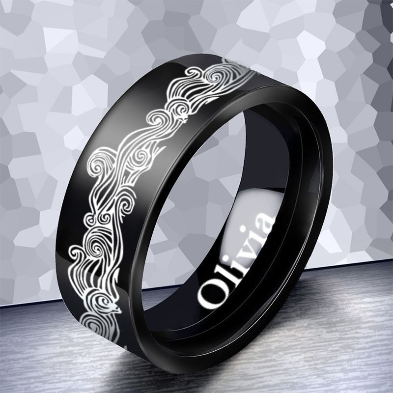 Fashion Geometric Stainless Steel Unisex Rings