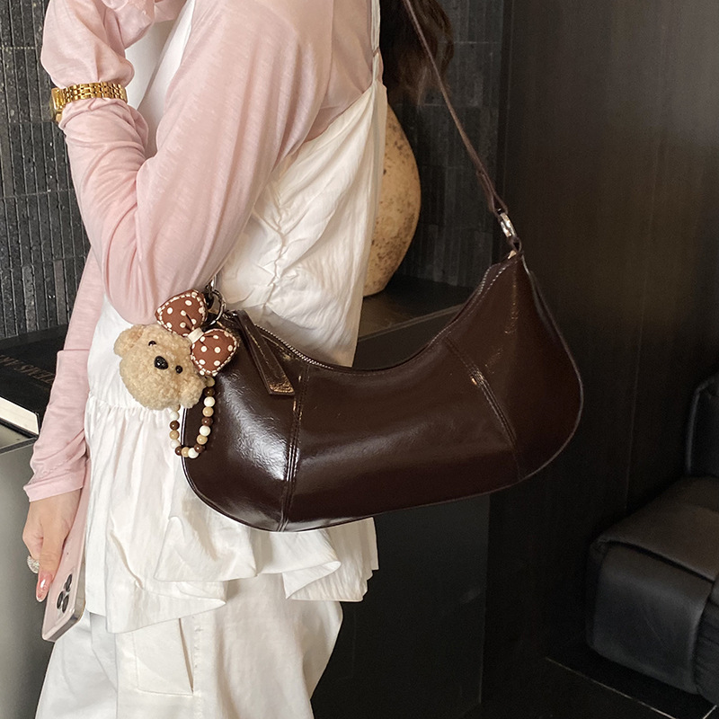 Bolso de textura de mujer 2026 nueva primavera retro bolso de corn bolso de nicho bolso de bolsas diarias de viajes