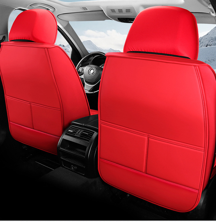 Car Seat Cushion, Waist Support, Wing Protection, Five-Seater Four-Season Cushion, All-Inclusive Seat Cover, Seat Cushion, Nappa Leather, Amazon Europe and America Cross-Border