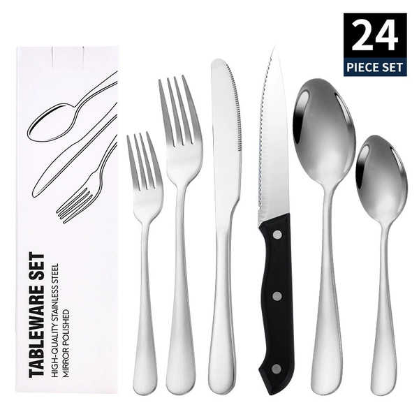 Silver-24 piece set [white box]