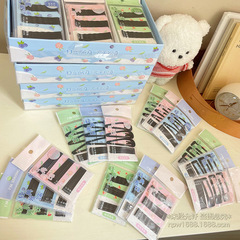 Black card holder, one-word arched hair clip, side parting hair clip, steel wire, baked paint U-shaped hair clip, thin rod clip, BB clip