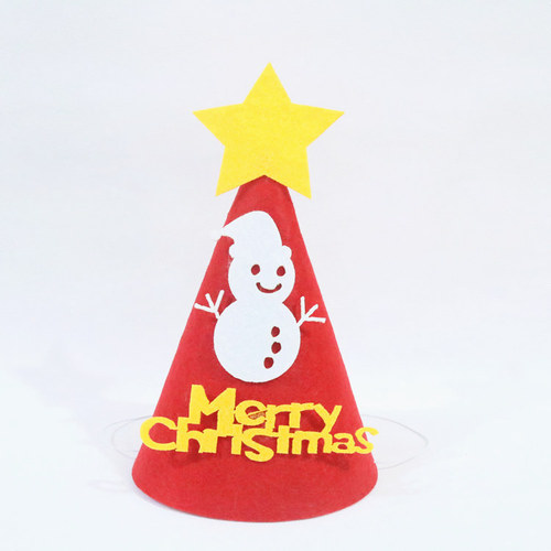 Cross-border wholesale Christmas felt hats Christmas party Christmas hats children's handmade DIY cartoon felt hats