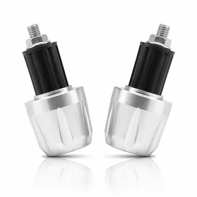 Motosiklet ləvazimatları və aksesuarları Anti-Fall Handlebar End Caps - silver