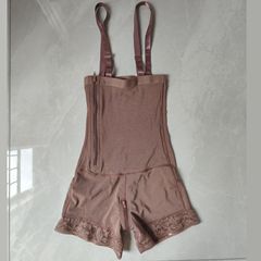 工場卸売 跨境一体型シェイプウェア 欧米風お腹引き締めヒップアップパンツ 股間を美しく見せるボディスーツ サイドレースデザイン