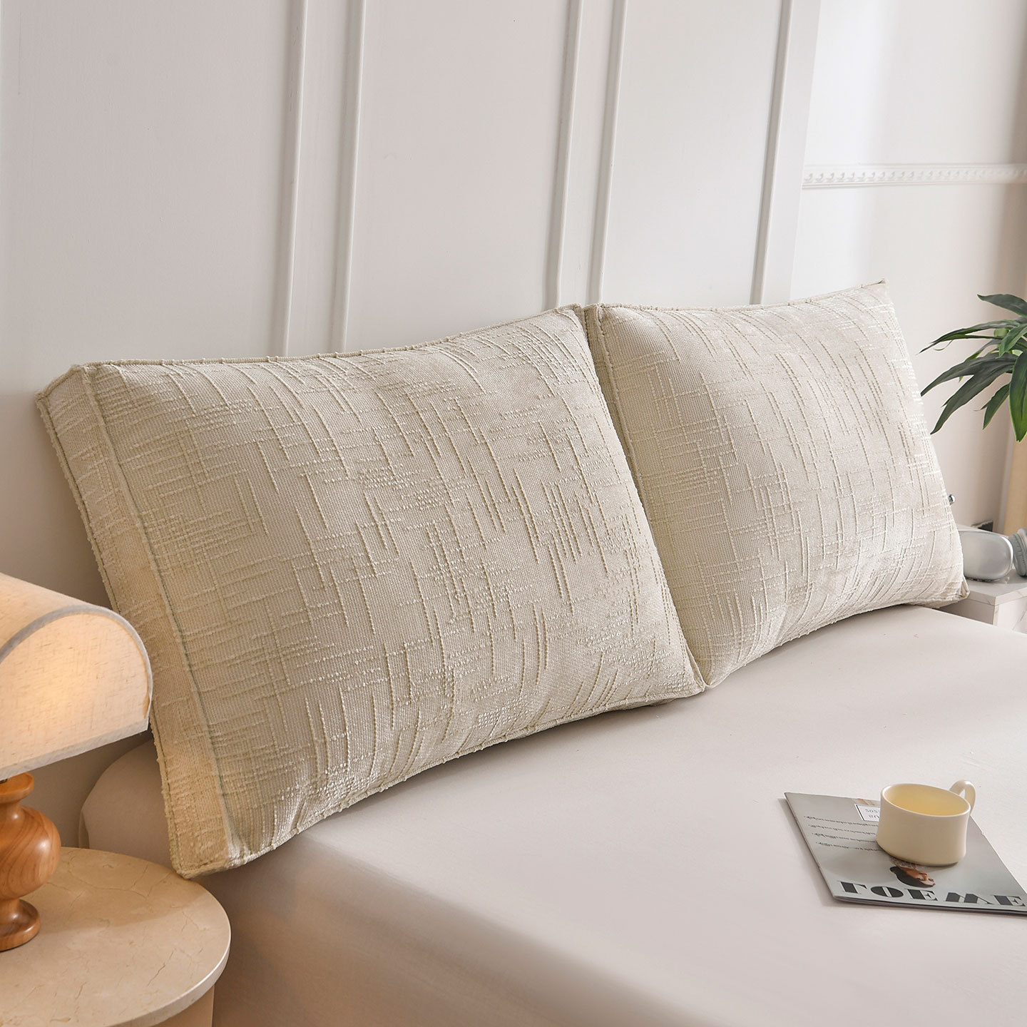 Cross-Border Three-Dimensional Bedside Cushion Combination Sofa Cushion Texture Bread Block Removable and Washable Bedroom Bedside Soft Bag Backrest