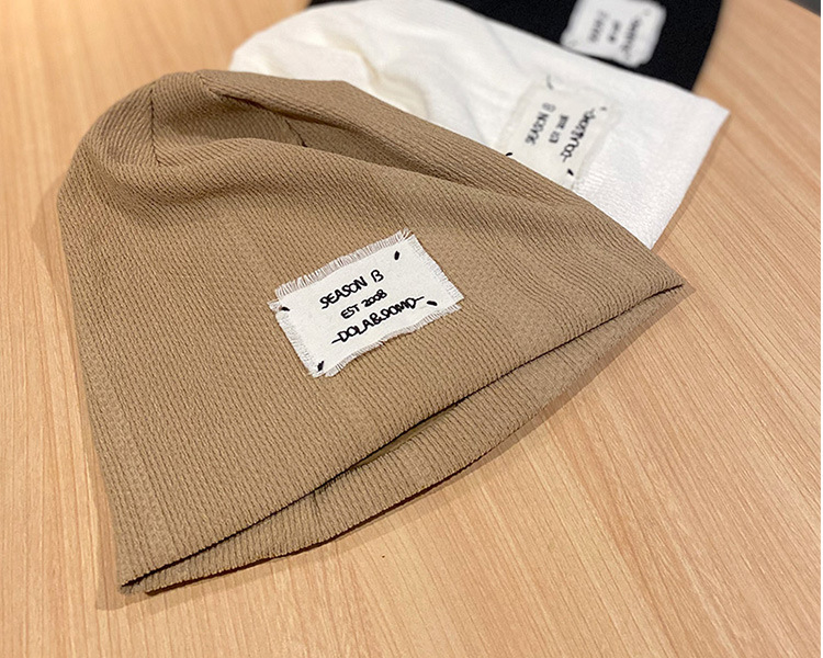 Cappello da confinamento da donna, sottile, autunno, nero, impilabile, grande, testa da donna, sottile, lavorato a maglia, foulard_voghion.com