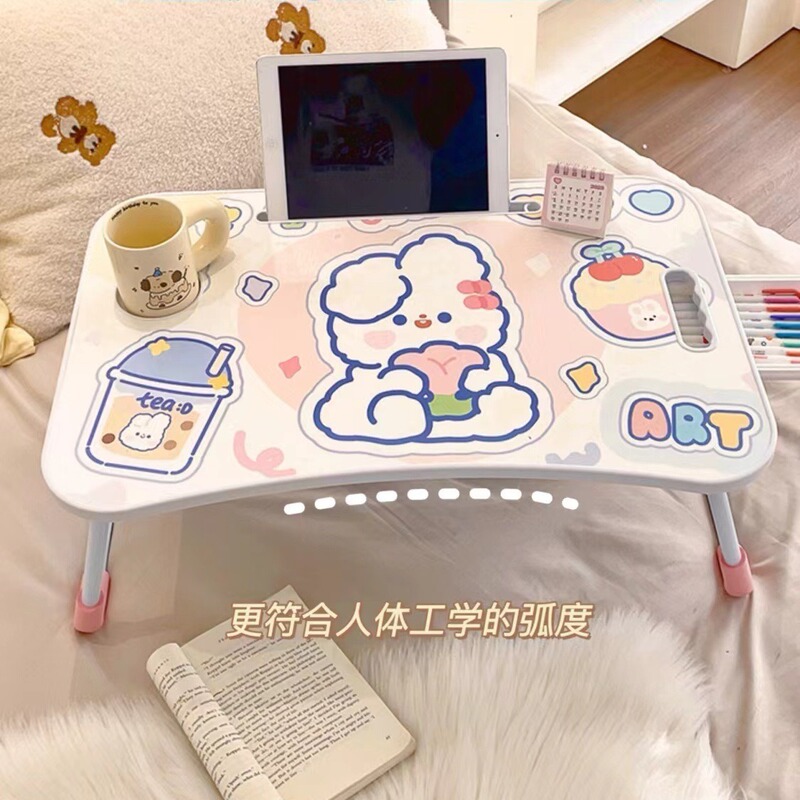 Foldable Small Table Wholesale Laptop Table Student Lazy Dormitory Bed Foldable Portable Internet Celebrant Table
