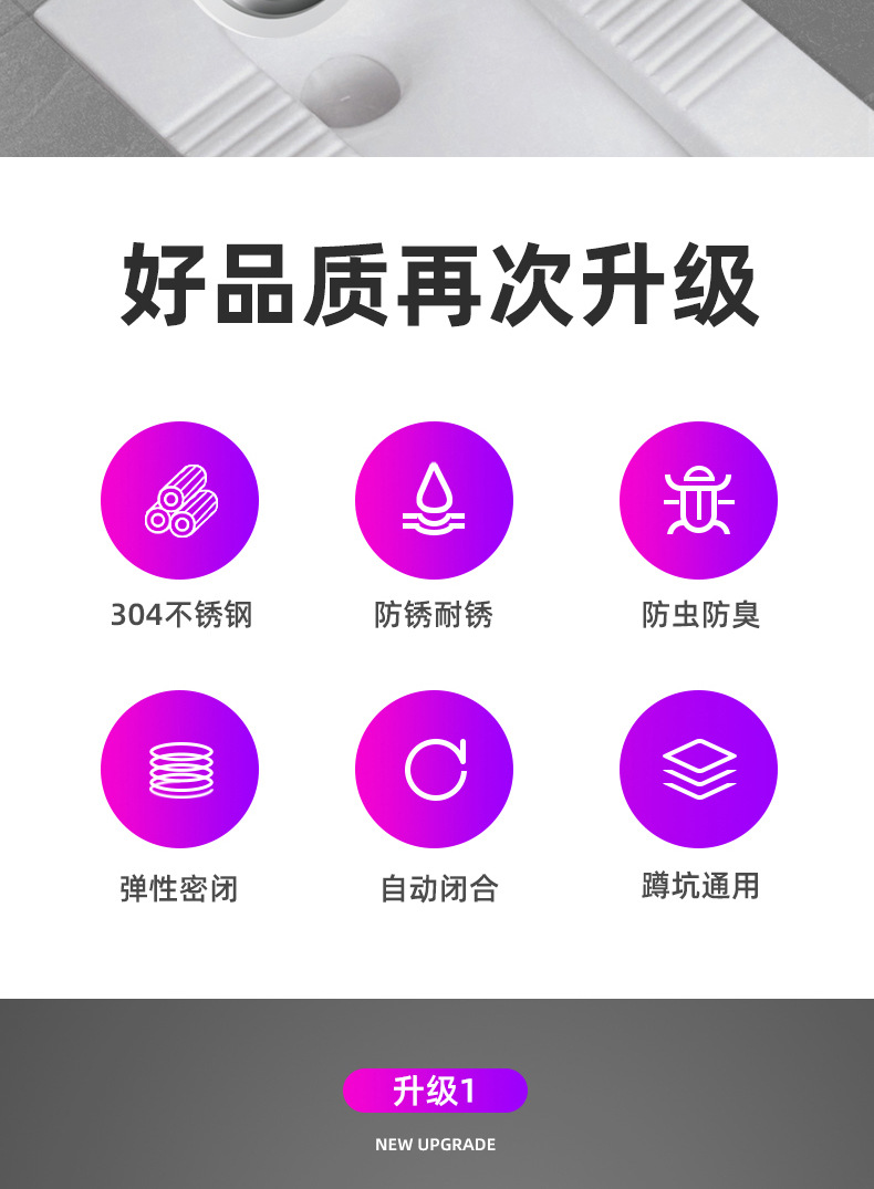 Toilet squat bowl clogging anti-odor clogging device, toilet squat pit-type clogging baffle, toilet bowl and toilet bowl anti-odor backflow magic tool Application Scenario