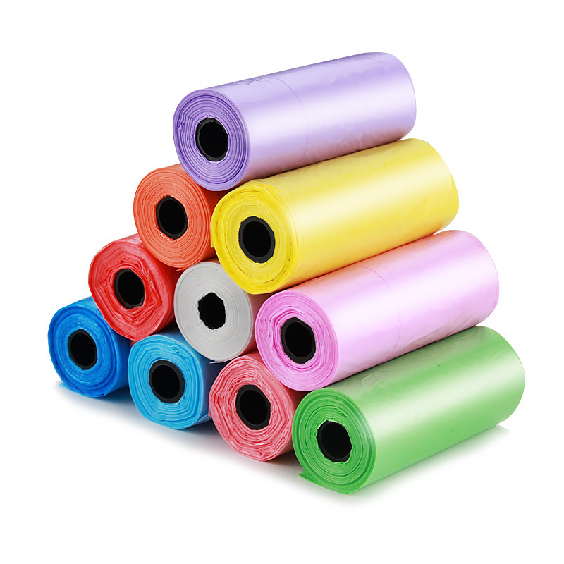 Mini bolsa de basura de boca plana de escritorio engrosada desechable pequeño tamaño pequeño coche gato arena gato basura bolsa de plástico