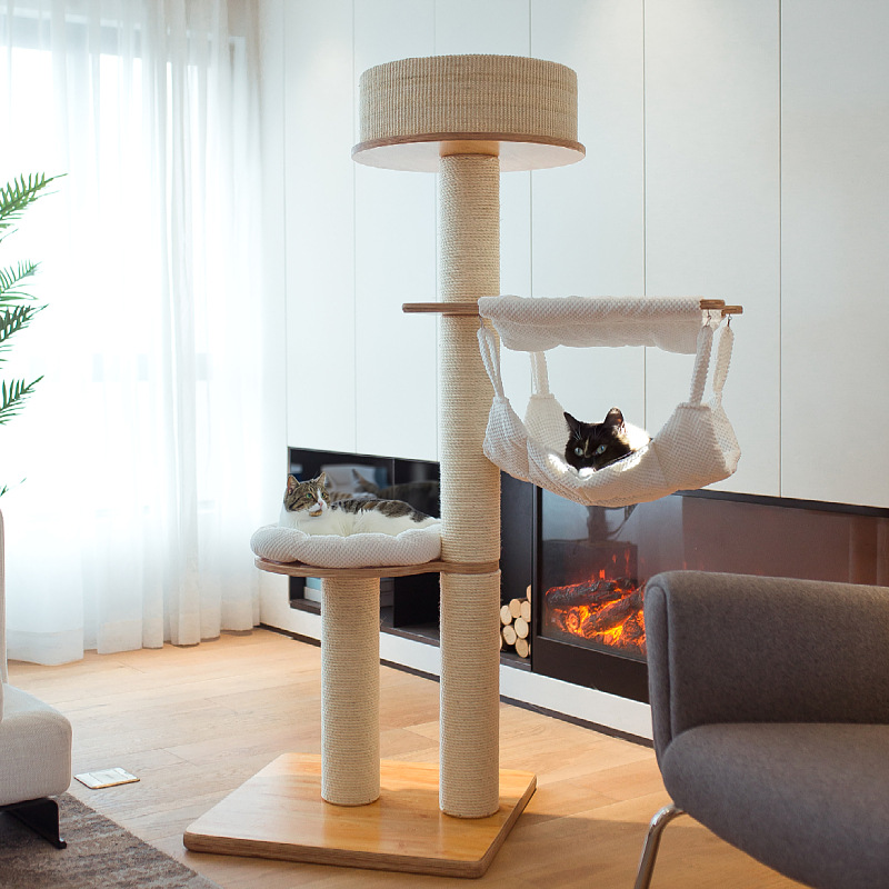 Madera gato escalada perno gato nido gato columna de agarre gato árbol de gato artículos para gatos juguetes para gatos grandes perno escalada