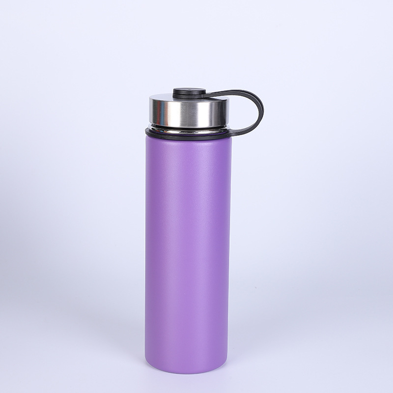 Botella de Agua Deportiva de Gran Capacidad con Aislamiento al Vacío de Doble Capa de Acero Inoxidable de 22 oz, Portátil para Exteriores y Montañismo