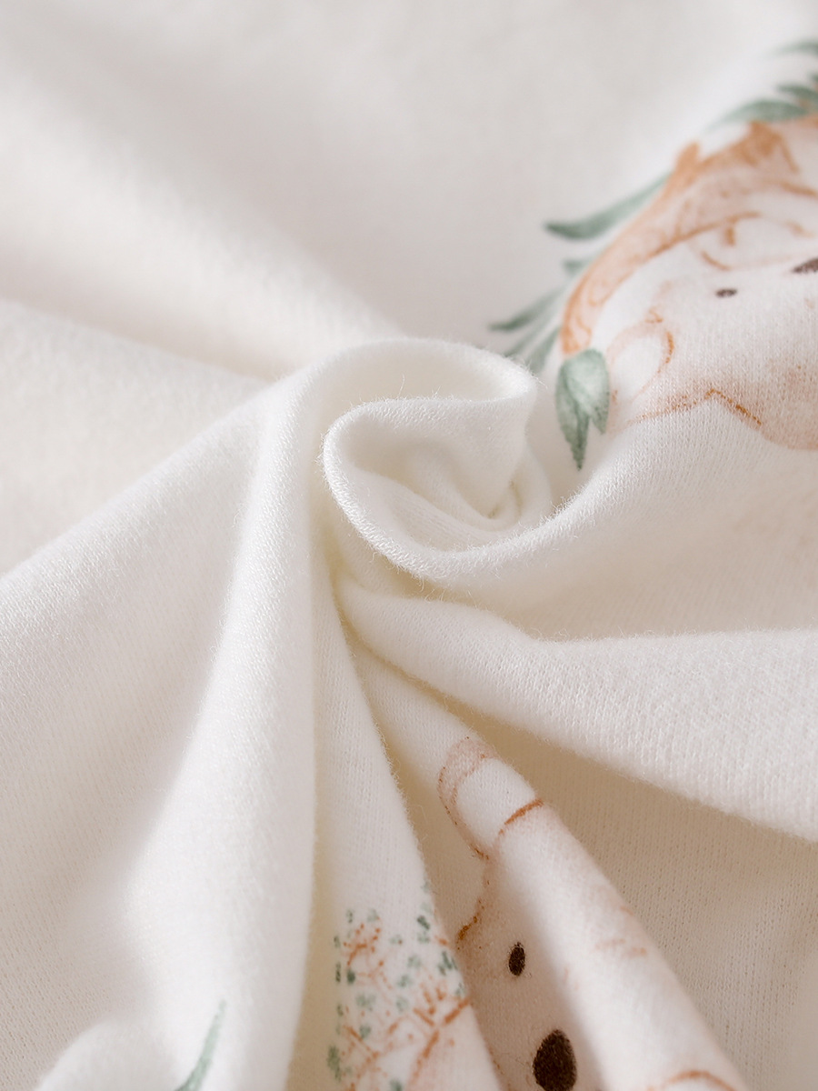 Children's Autumn Clothes Spring Shoulder Buckle Cotton Fall Pants for Boys and Girls Split Pajamas Home Clothes Baby Thermal Underwear suit