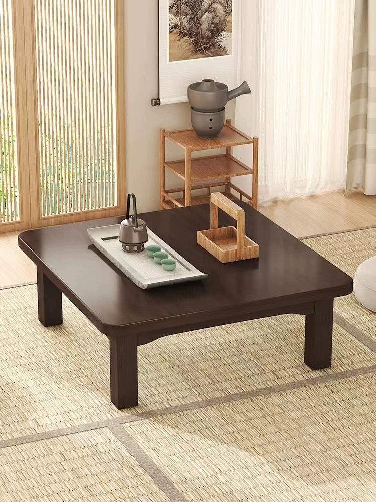 Бамбуковый стол Kang для домашнего обеда, большой стол Kang в северо-восточном сельском районе, небольшой столик с эркером, низкий столик для квадратной кабинета на татами.