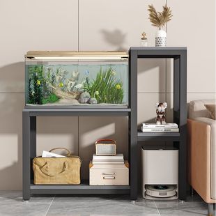 Iron Fish Tank Rack Living Room Multi-Layer Metal Fish Tank Cabinet Storage Cabinet Aquarium Special Shelf Load-Bearing Base Cabinet