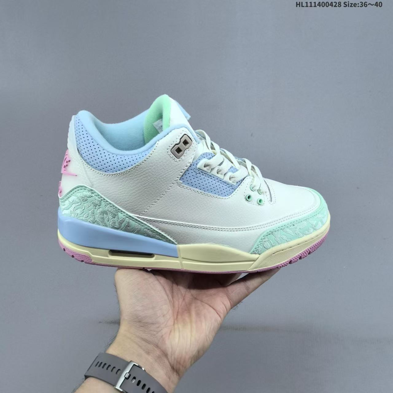 aj3 zapatillas de cemento blanco Putian zapatos de hombre de alta versión de cemento negro Fujiwara Hao Beika Lanjie 3 zapatos de baloncesto zapatos de mujer