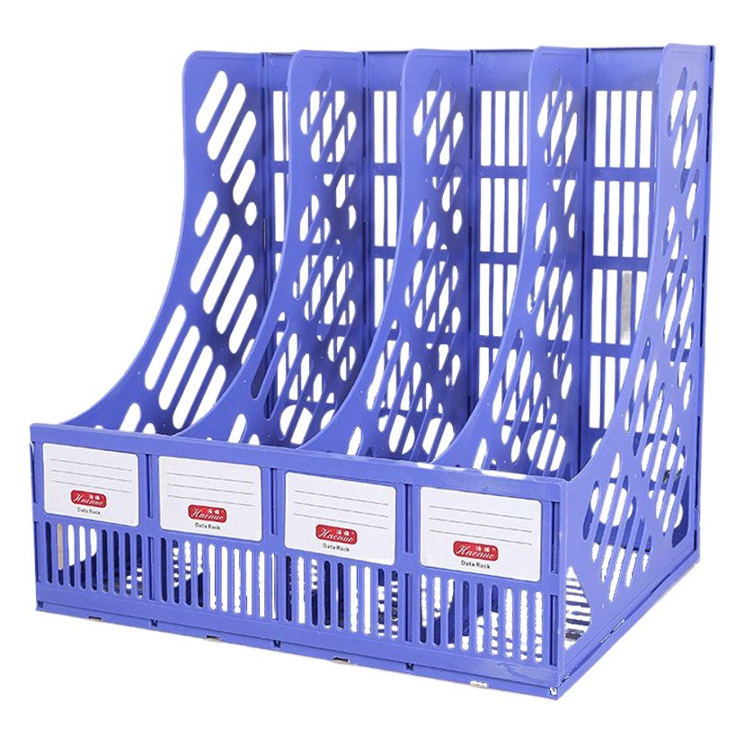 Оптовая продажа настольных файловых стеллажей, папок для файлов, офисных принадлежностей, настольных органайзеров для хранения, четырехсекционных держателей для файлов.