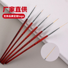 日式木杆细长美甲拉线笔刷套装 画花彩绘笔勾边勾线描边笔面相笔