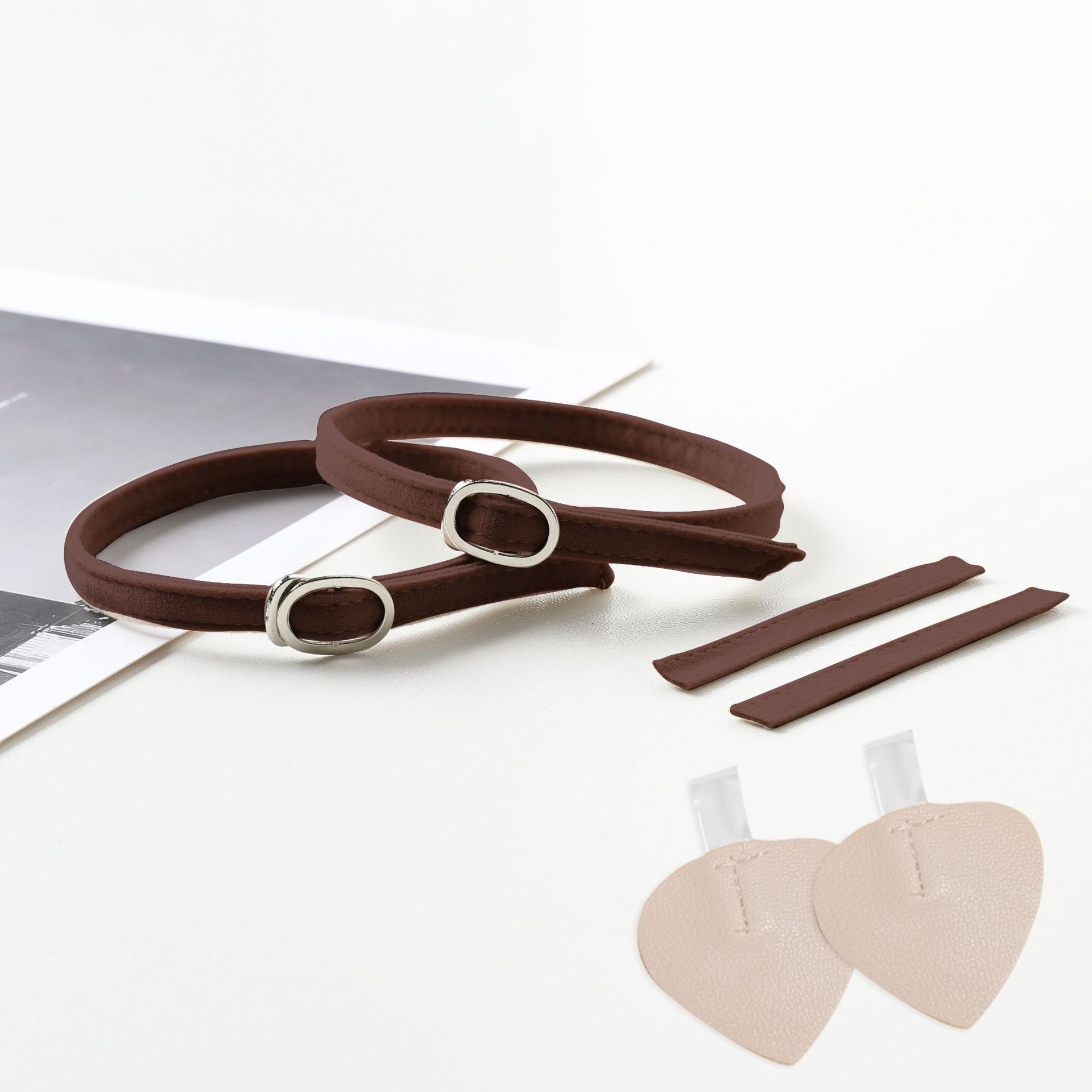 Venta al por mayor parche sin costuras con cordones anti-caída tacón alto invisible con cordones perezosos sin tacón transparentes zapatos de una sola capa anti-caída zapatos de terciopelo