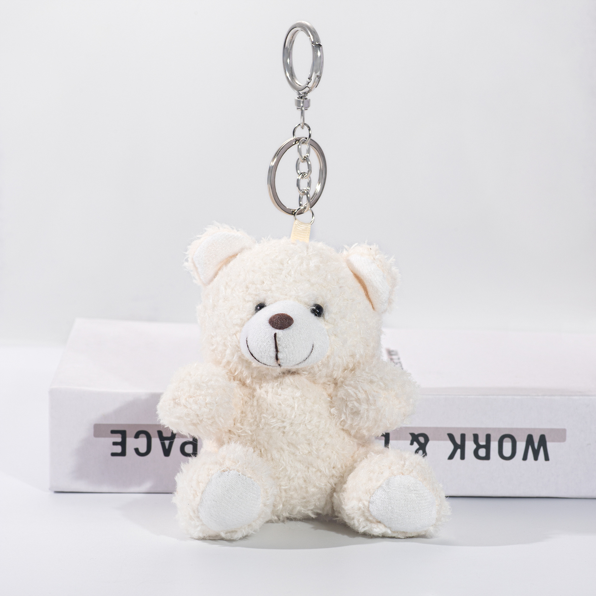 Cartoon peluche Teddy Bear bolso colgante llavero creativo accesorios de muñeca bolso colgante bolso