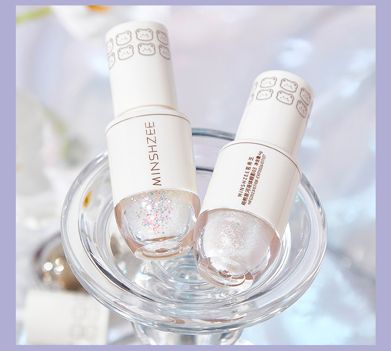 MINSHZEE Mingxi Zhi Liquid Eyeshadow, one drop of Tear Sequin Glitter Powder Mermaid Pearl Single Color Eyeshadow, Fine Glitter Cross-border undefined