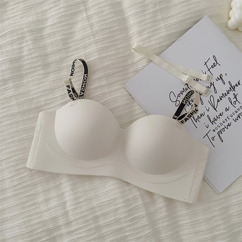 911 dopamina sí sexy carta correa de hombro pequeño pecho empujar hacia arriba un cambio C anti-exposición sin costuras ropa interior sujetador inalámbrico