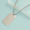 Trend pendant stainless steel hip-hop style engraved, necklace, wholesale