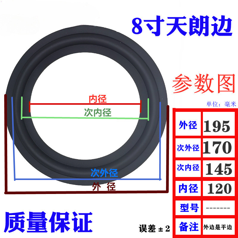 喇叭橡皮边圈3/4/5/6寸8寸10寸12寸音箱扬声器换边配件橡胶边|undefined