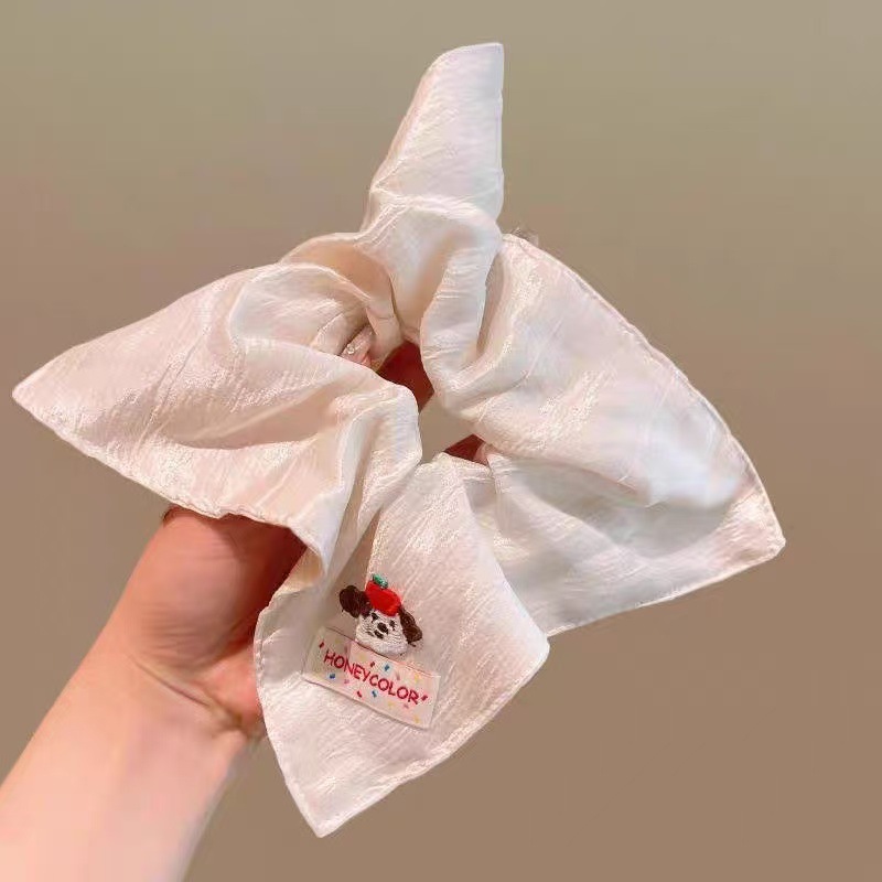 라지 서클 No. 5-퍼피 로고 25cm 스퀘어 스카프