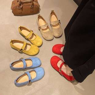 French-Style Loafers for Women 2025 Spring/Summer Hot Vintage Round-Toe Chanel-Style Mary Jane Shoes Wear-Resistant Birkenstock Full Coverage