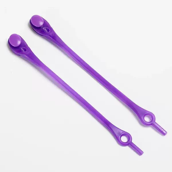Lazy shoelaces purple