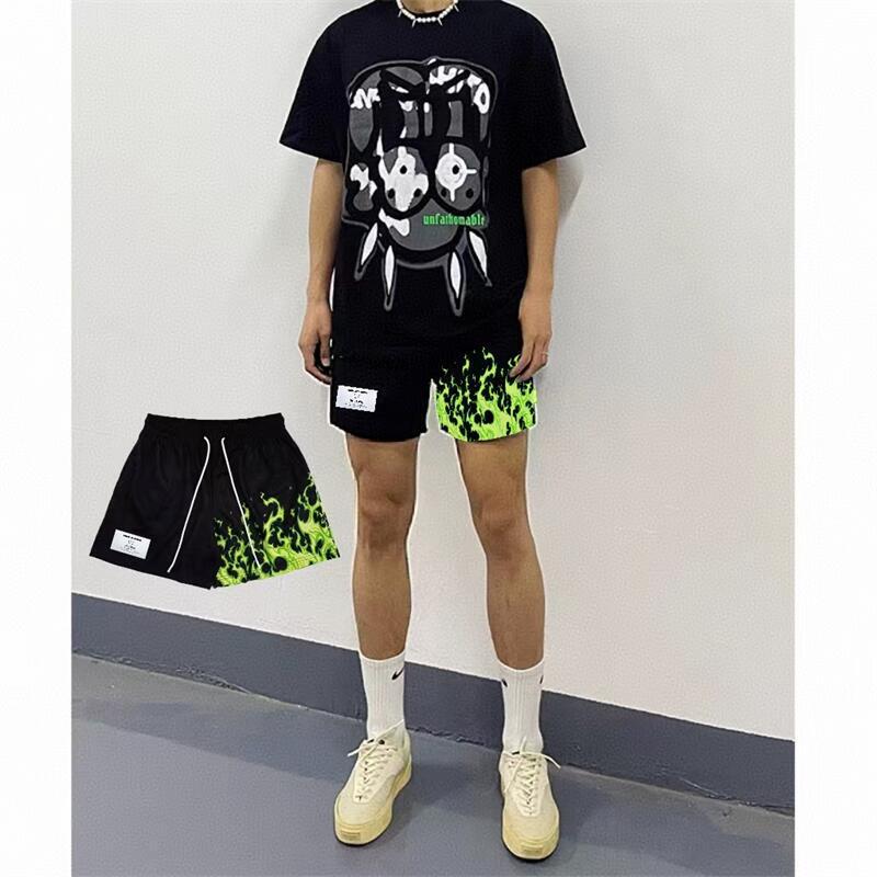Summer Basketball Shorts Men's American Style But Knee Loose Casual Four-point Fashion Brand Sports Breathable Quick-drying Training Pants