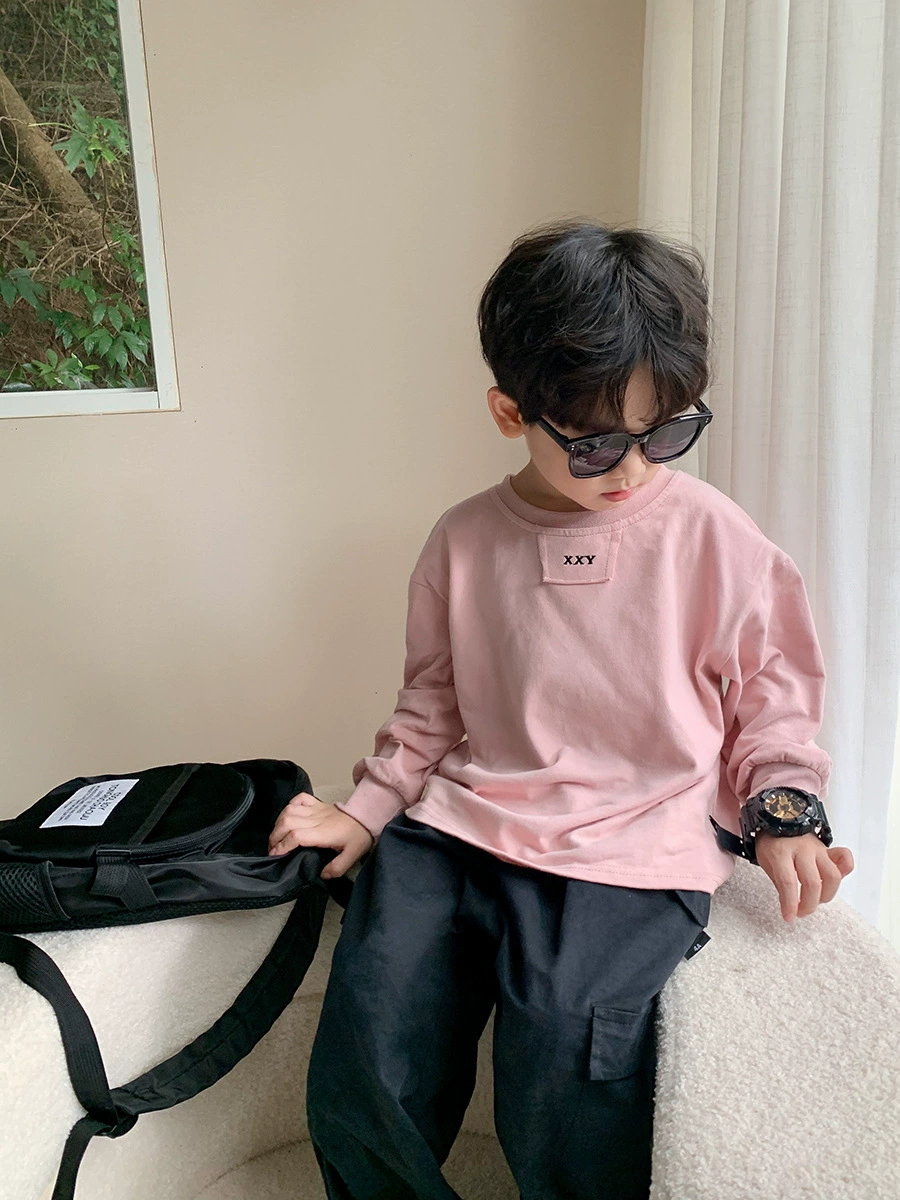 Children's base body-friendly autumn Japanese long-sleeve for boys, children's clothing, wholesale, for teenagers