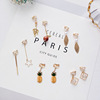 Ear clips, retro fashionable earrings, no pierced ears