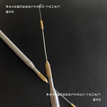不锈钢伸缩款新款黄鳝钩360度旋转有倒刺螺纹鳝鱼钩长鱼钩钓黄鳝