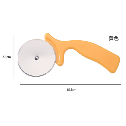 Stainless Steel Pizza Knife Baking Tool Pancake Cutter Pie Cutter Kitchen Round Rolling Knife Wholesale 