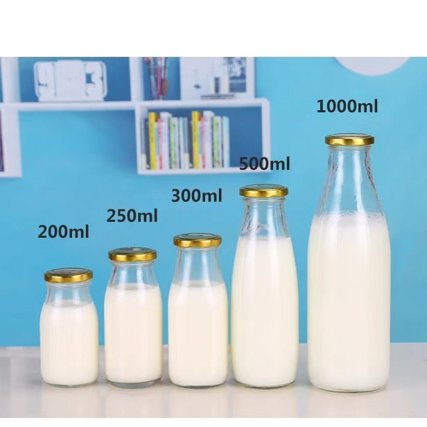 供应 200毫升玻璃酸奶瓶玻璃奶瓶