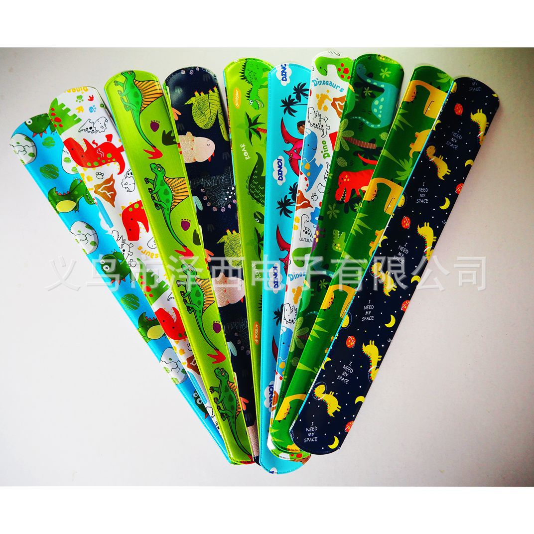 跨境亚马逊不侵权拍手圈  恐龙动物啪啪圈手环儿童手镯工厂现货|ms