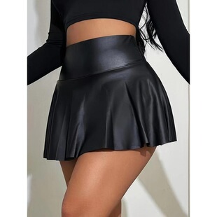 Z 39708 High Waist PU Mini Skirt ����PU��ȹ �W���羳