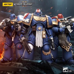 JOYTOY暗源ハンマー40k星際戦士2連名テトゥス副官三人組可動モデル男プレゼント