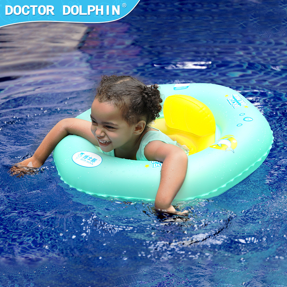 Doctor delfín | Anillo de asiento de bebé niños anillo de asiento inflable niños anillo de natación doble cámara de aire anillo de asiento anti-vuelco