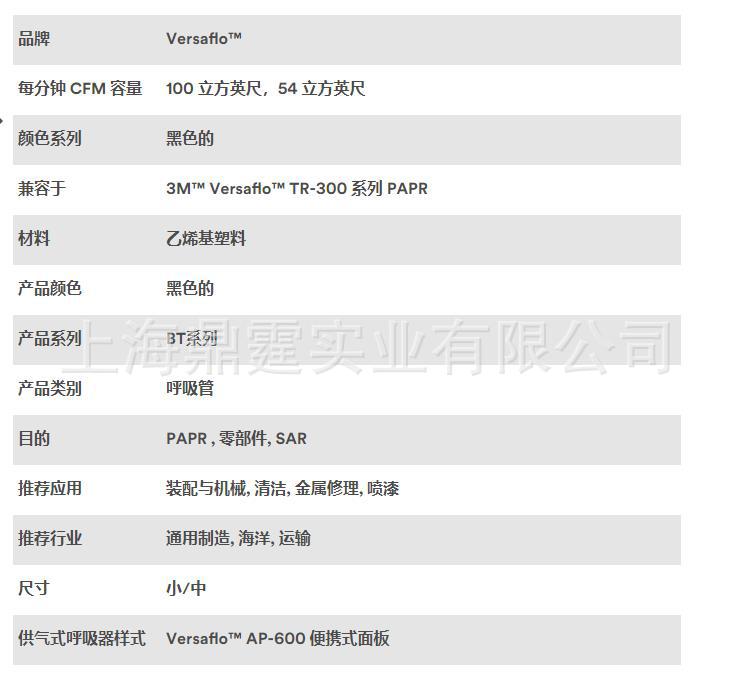 3M&trade; Versaflo&trade; Breathing Tube, Lightweight, BT-20S ������