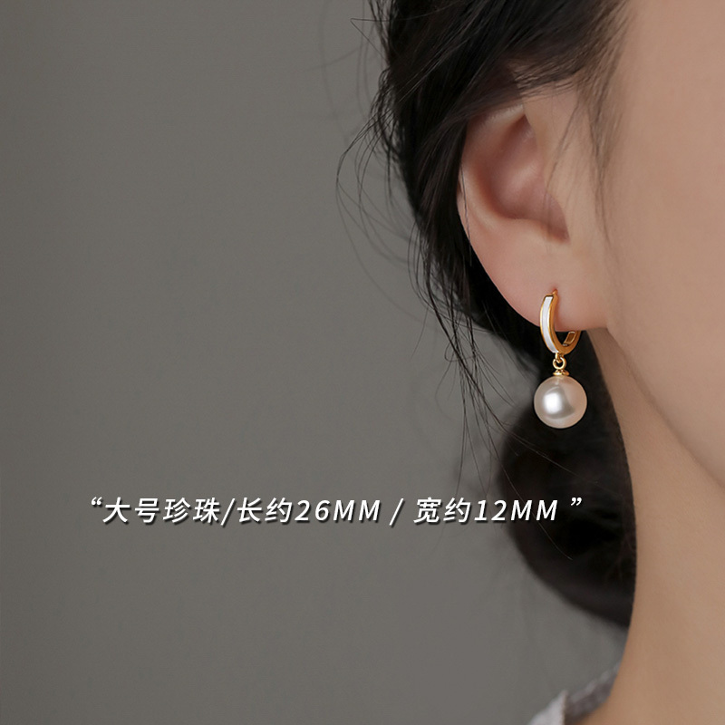 珍珠耳环小众设计女耳钉2025新爆款气质百搭时尚个性高级感耳饰|undefined