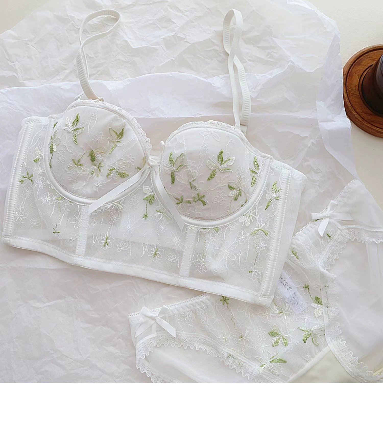 Summer thin underwear, sexy push up bra