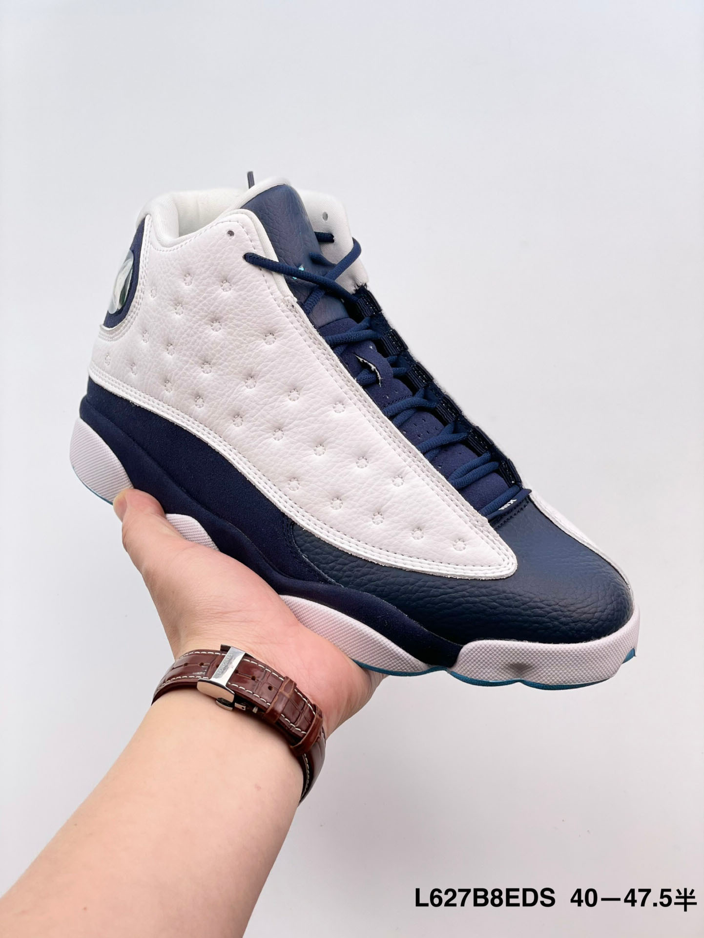 Placa de carbono original transfronteriza de otoño de alto nivel blanco marrón trigo AJ13 serie de zapatos de baloncesto de 47.5 yardas zapatos deportivos para hombres image 17