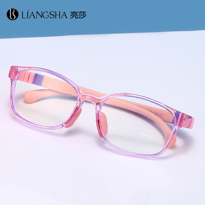 新款儿童镜架TR90软硅胶眼镜超轻平光镜舒适眼镜架可配近视眼镜框|ms