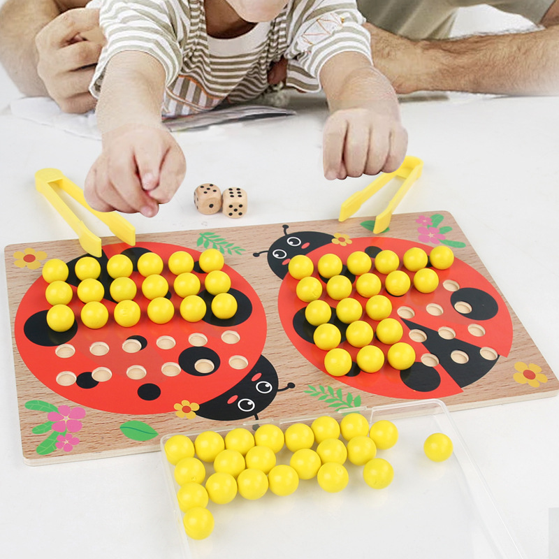 Cocktail Clamp para las marionetas   3-6 Años de concentración entrenamiento de pensamiento lógico puzzle padres-hijos juegos de mesa madera jugar image 3